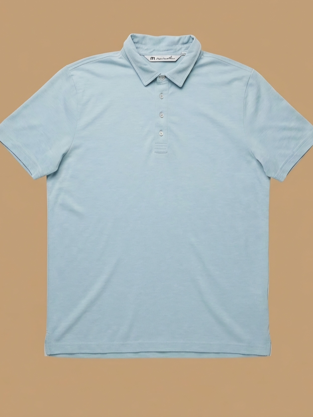 TravisMathew Mens XL Light Blue Short Sleeve Pima Cotton Blend Golf Polo